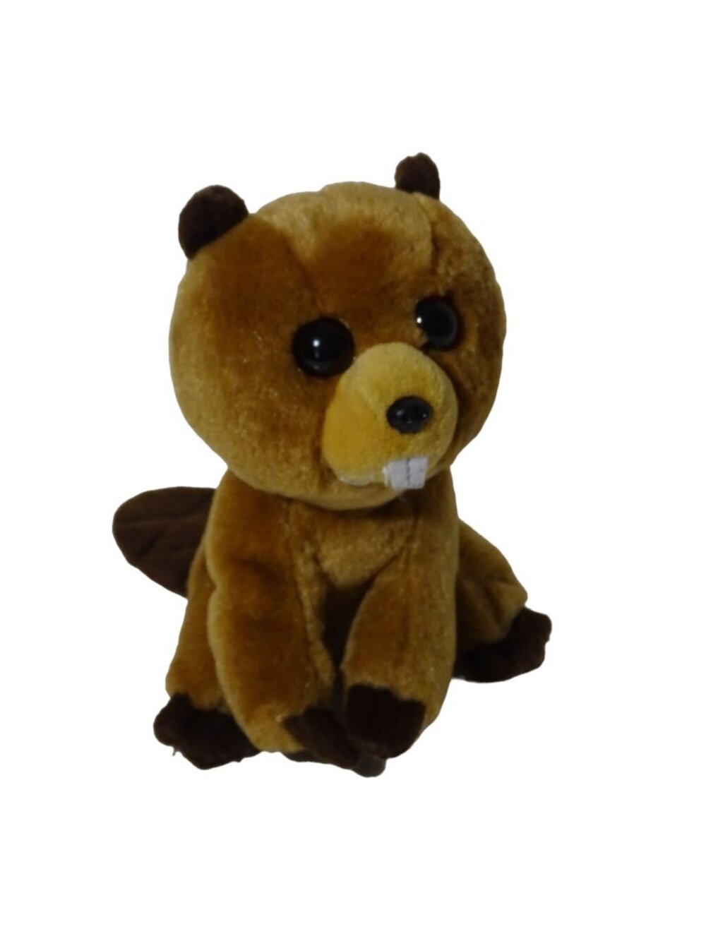 TY VelveTy Richie Beaver Stuffed Animal Plush 6 inch Soft Collectible Toy